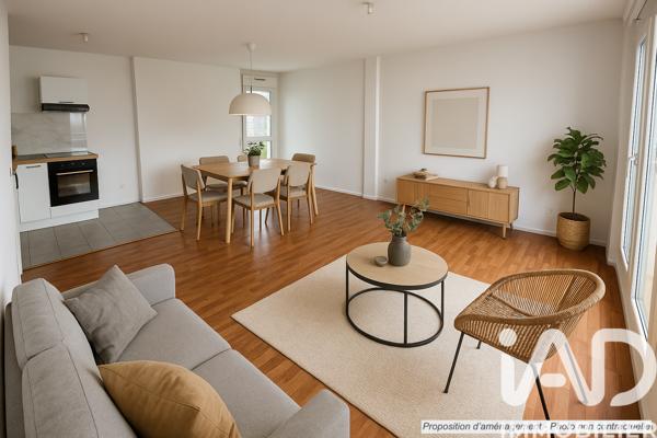 Location appartement 3 pièces 74,08 m² Nantes