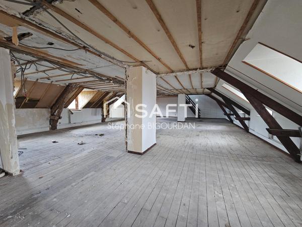 Plateau brut 155m², Audincourt, stationnement privatif