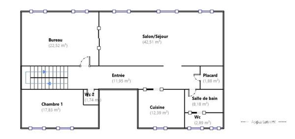 Appartement à vendre 5 pièces 144 m² Quimper