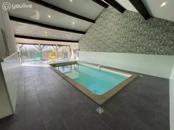 A 5mn de la gare de Soissons-Maison plain-pied 240 m² – piscine intérieure