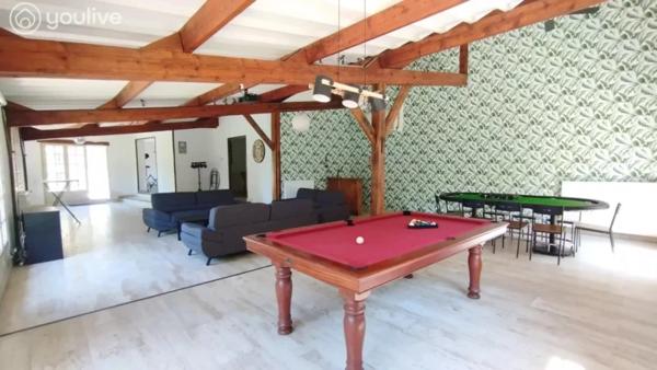 A 5mn de la gare de Soissons-Maison plain-pied 240 m² – piscine intérieure