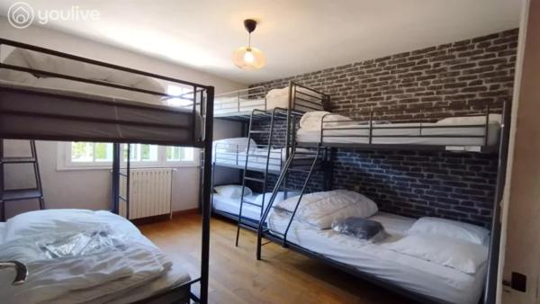 A 5mn de la gare de Soissons-Maison plain-pied 240 m² – piscine intérieure