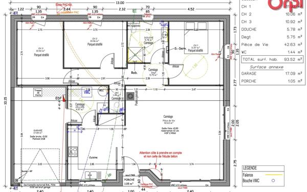Maison à vendre    3 pièces •  Angles