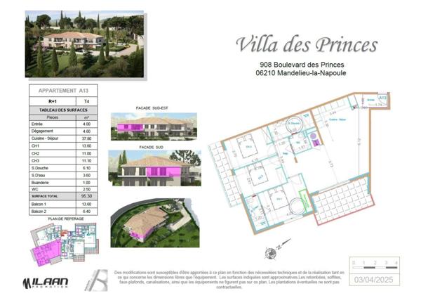 Superbe Appartement T3 en dernier etage - Garage.