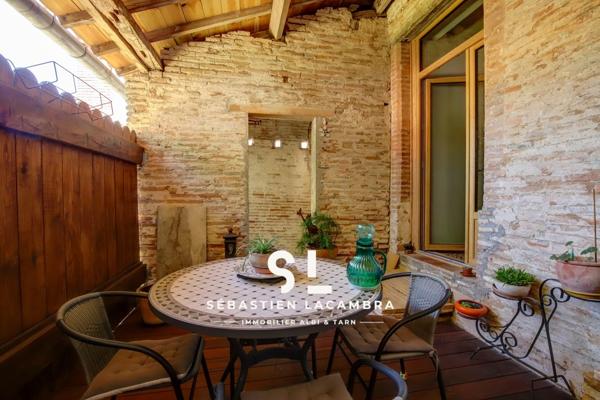 Lisle-sur-Tarn (81310) Maison de ville 6 pièces – Loggia lumineuse, volumes rares & cachet authentique – Garage, cave voûtée