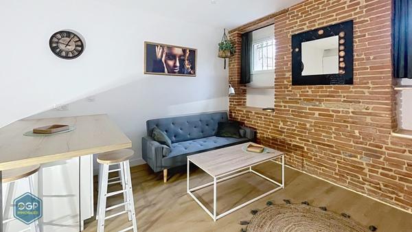 Appartement T2 de 30 m² meublé à louer quartier François-Verdier