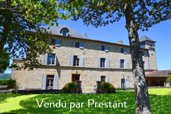 Figeac – Maison de maître avec vue époustoufflante sur la vallée du Lot – 510m2 – totalement restaurée., FIGEAC