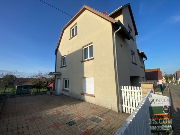 3%.COM Maison de 128m2 avec 3 chambres - garage et terrasse Mutzenhouse (67270)