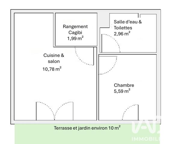 Appartement à vendre 2 pièces 21,32 m² Varaville