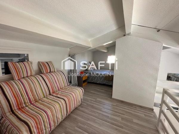 Leucate, appartement avec mezzanine, terrasses.