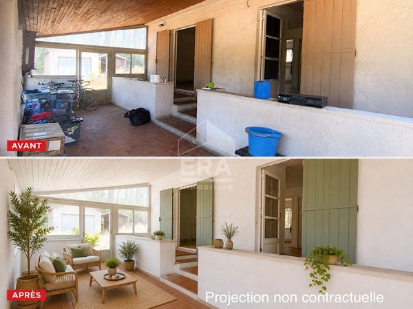 A VENDRE 13710 FUVEAU MAISON T3 DE 67 M² PLEIN PIED SUR 4000 M² DE TERRAIN GARAGE
