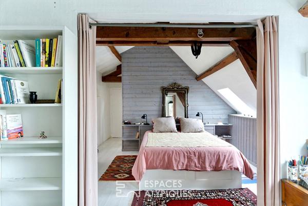 Des anciennes écuries réinventées avec élégance dans un esprit Loft