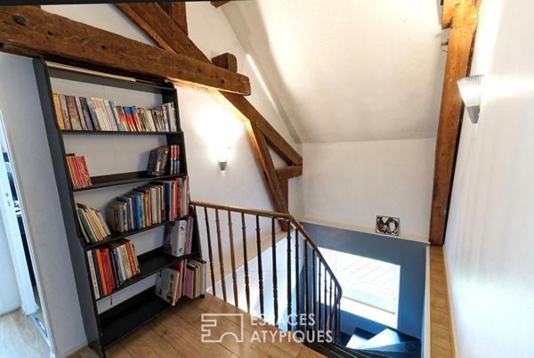 Des anciennes écuries réinventées avec élégance dans un esprit Loft