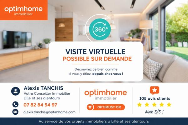 EXCLUSIVITÉ – LILLE / JEAN-BAPTISTE LEBAS – T2 RÉNOVÉ DE 50 M² AVEC PARKING ET CAVE