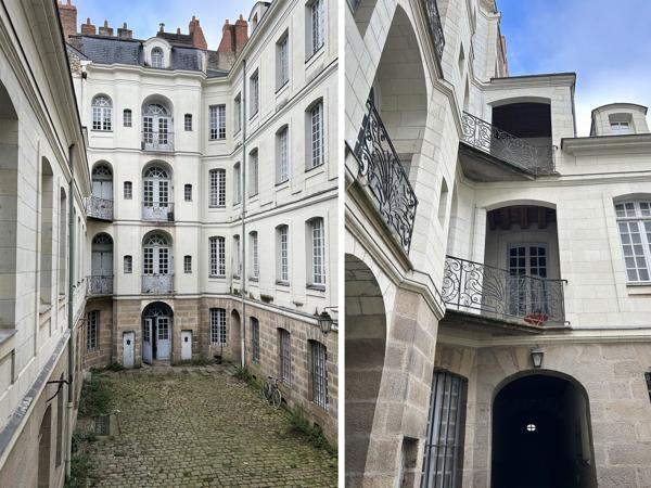 HYPERCENTRE DE NANTES: appartement dans un immeuble du XVIIIe, classé Monument historique