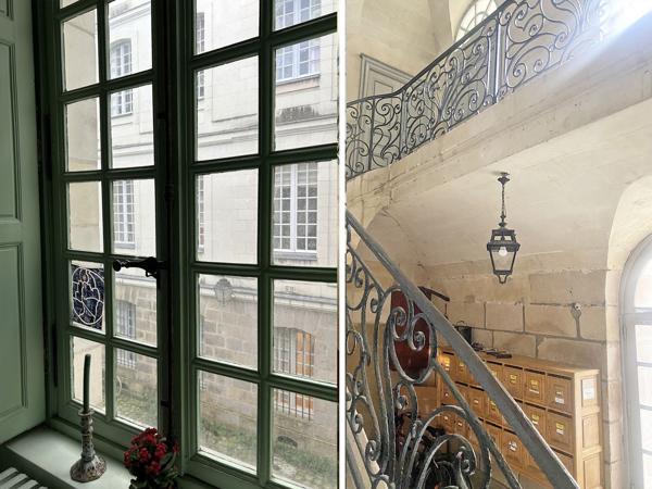 HYPERCENTRE DE NANTES: appartement dans un immeuble du XVIIIe, classé Monument historique
