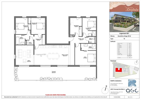 Appartement F5 à vendre  5 pièces - 149,24 m2 SAUZET - 26