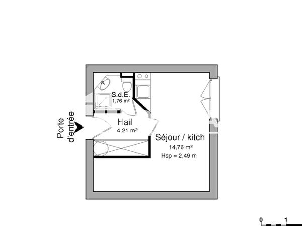 Location Studio 20.73 m² - 5,7,9 BOULEVARD DU GRAND CERF Poitiers 86000