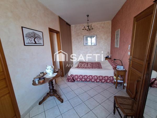 200 m2 habitables, grand garage et grand terrain