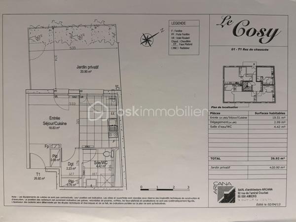 Appartement de 27 m²