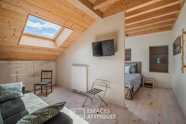 Grange rénovée avec verger et activité de maison d’hôtes