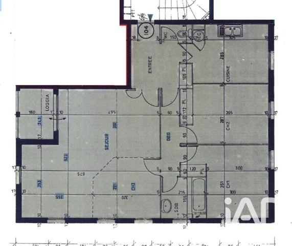 Location appartement 4 pièces 87 m² Cergy