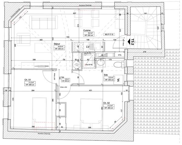 Appartement 3 pièces 54 m2