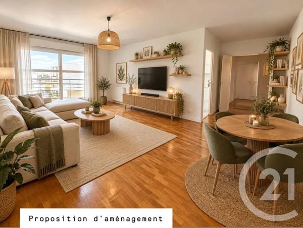 Appartement F3 à vendre  3 pièces - 61 m 2   MANTES LA JOLIE  - 78