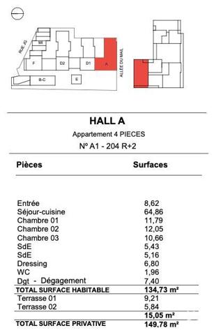 Appartement à vendre 4 pièces 134 m² La Rochelle