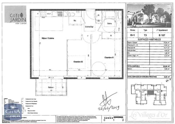 Appartement à louer 3 pièces 63.66m² Montlignon (95680)