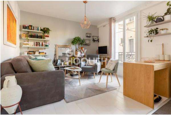 Appartement Paris 19è Belleville  2 pièces 34.77 m2