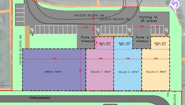Programme neuf Wattrelos – Cellules de 555 m² à vendre