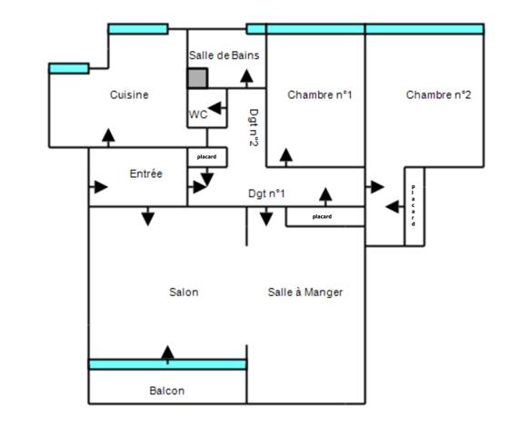 Appartement à vendre 3 pièces 72,47 m² Gradignan