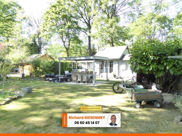 Chalet 45m² confortable avec jardin aménagé en camping