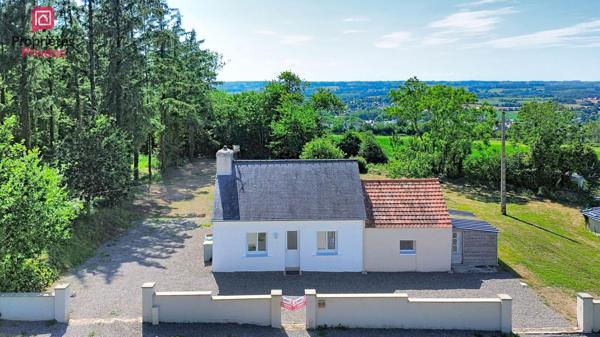 Maison et terrain de 1615m² , vue mer lointaine  Plestin Les Greves