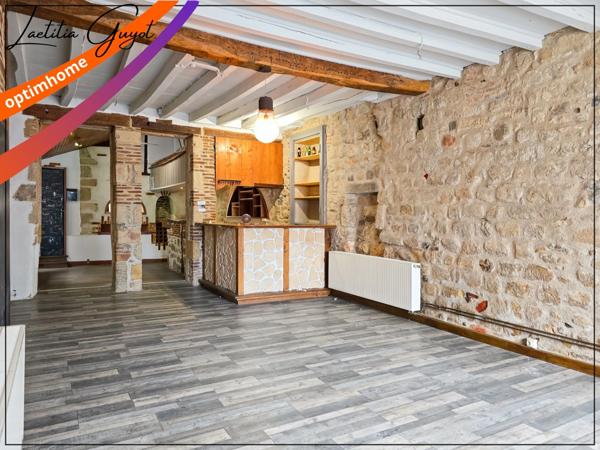 À vendre à Souvigny – Ensemble immobilier avec local commercial et appartement F4 en duplex