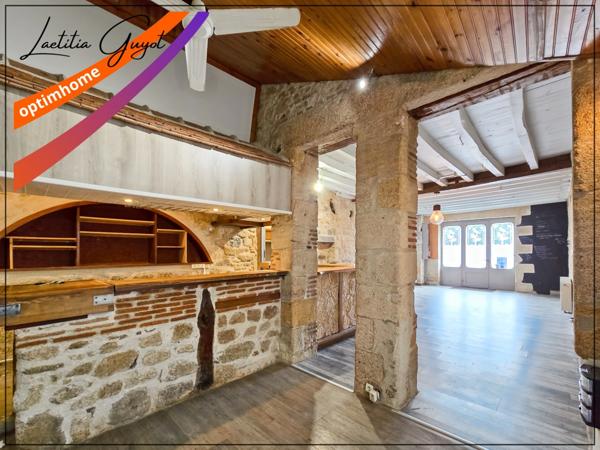 À vendre à Souvigny – Ensemble immobilier avec local commercial et appartement F4 en duplex