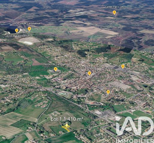 Terrain à vendre 1 410 m² Casteljaloux