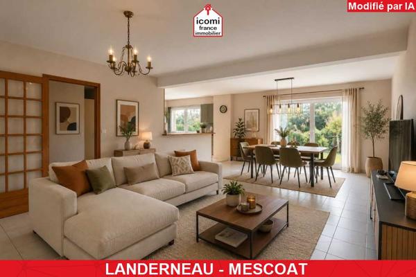 A VENDRE - MAISON INDIVIDUELLE DE 134 M²- 5 CHAMBRES - JARDIN CLOS DE 1100M² - SOUS SOL COMPLET - GARAGE - DPE C