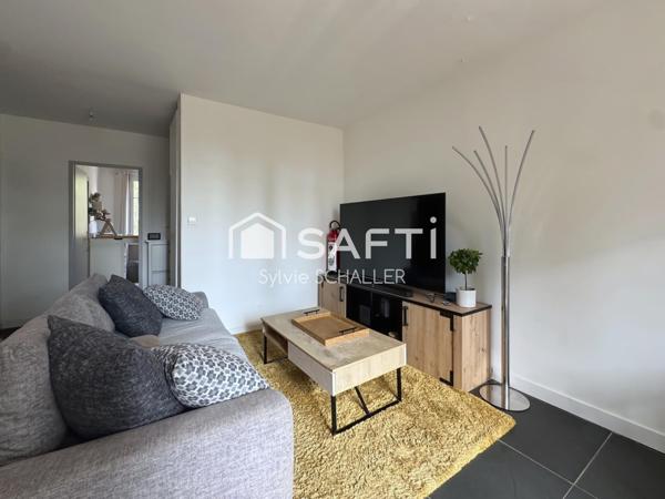 Appartement T3 climatisé avec 1 garage, 1 cave, 1 véranda