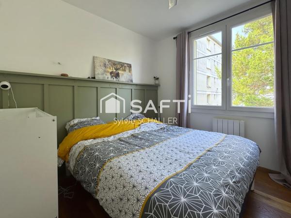 Appartement T3 climatisé avec 1 garage, 1 cave, 1 véranda