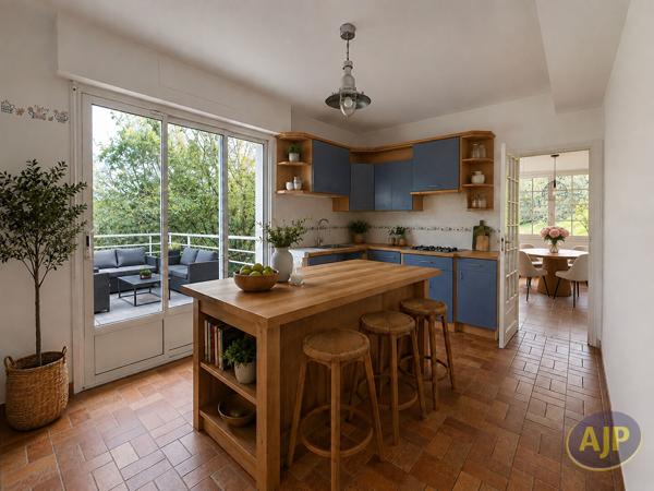 Maison à vendre Sautron - 9 pièces, 200m² avec 7 chambre(s) à 478 000€ - AJP Immobilier Sautron