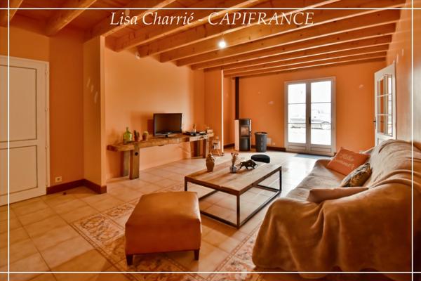 Maison à vendre 8 pièces proche de NOGARO (32) de 295 m2 au total avec appartement indépendant sur 2140 m2 de terrain