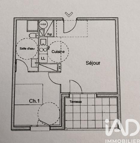 Appartement à vendre 2 pièces 41,5 m² Mérignac