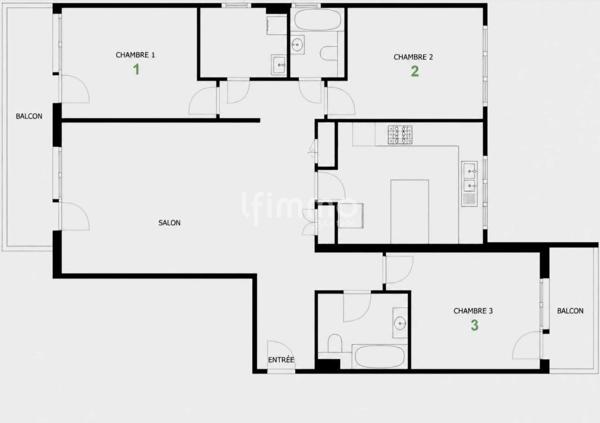 Investissement Coliving 4 chambres spacieuses