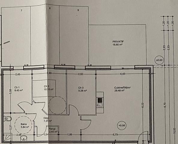 Appartement
         3 pièces
        - 71 m² Exclusivité 175 000 € *