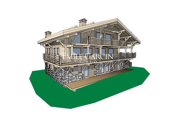 A vendre  - Terrain constructible avec Pc obtenu / Megève Rochebrune