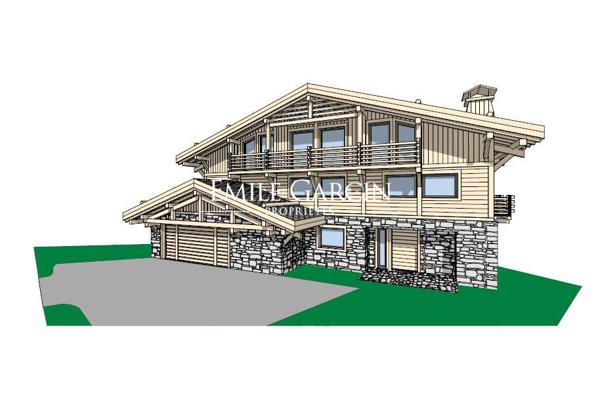 A vendre  - Terrain constructible avec Pc obtenu / Megève Rochebrune
