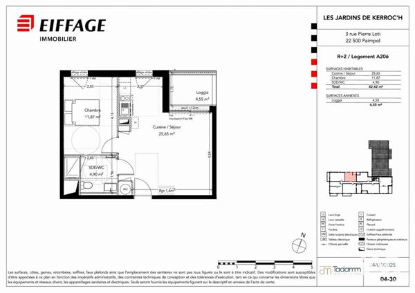 Appartement à vendre 2 pièces 43 m² Paimpol