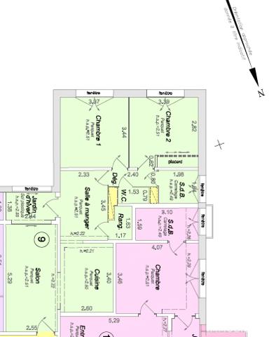 Appartement à vendre 3 pièces 59,9 m² Écully